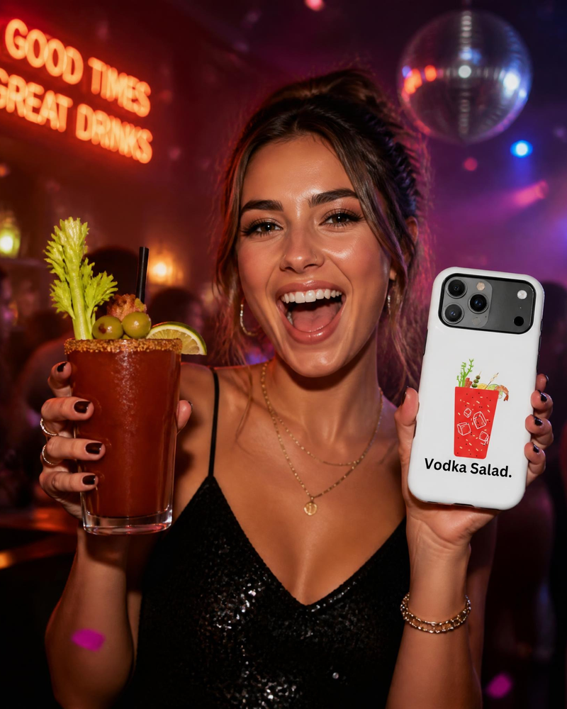 What better way to take a picture of your Vodka Salad than with your Vodka Salad phone case